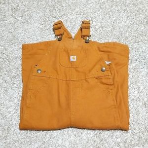 24m Carhartt Flannel-lined Canvas Overalls